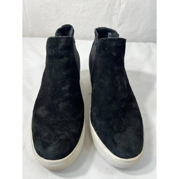 Steve Madden Ladies Wedge Sneakers Suede Leather Upper Size 7 Sultan Sul0291 - Picture 14 of 14